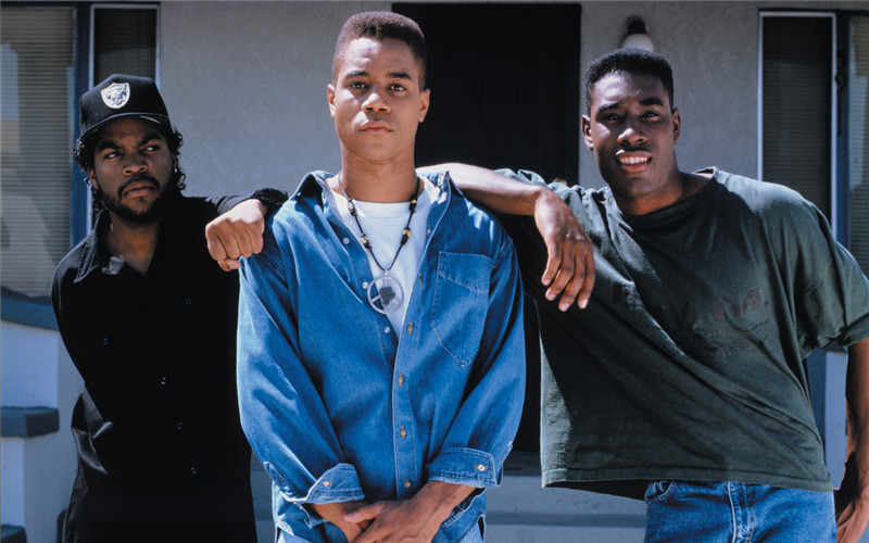 Ice Cube, Cuba Gooding Jr. and Morris Chestnut in Boyz n the Hood movie